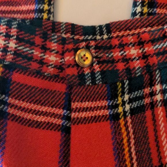 Vintage Handmade red plaid wool pants‎ - Picture 2 of 9